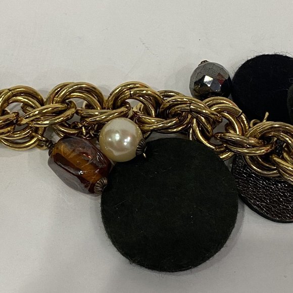 REBECCA MOSES For WILD ABOUT CASHMERE Rare Heavy Glass Necklace - Picture 7 of 12